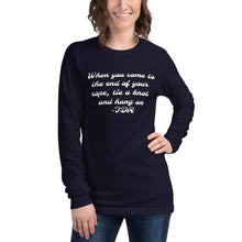 Load image into Gallery viewer, Tie a higher knot. Unisex Long Sleeve Tee - Dark Sky Market