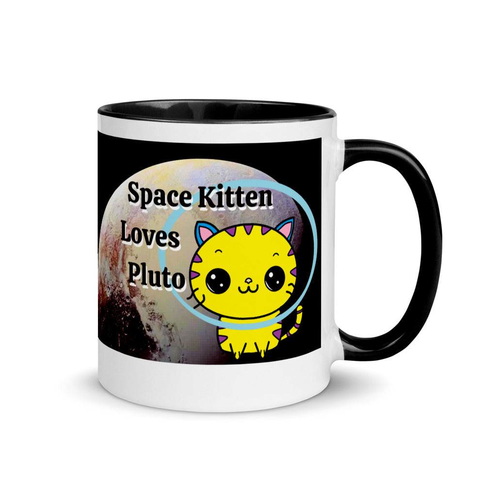 Space Kitten Love Pluto Mug