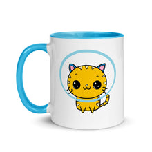 Load image into Gallery viewer, Space Kitten Mug with Color Inside - Dark Sky Market