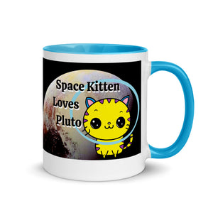 Space Kitten Love Pluto Mug